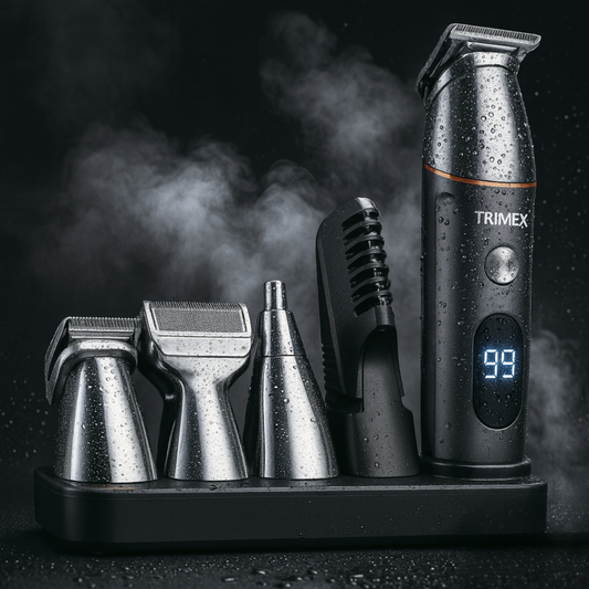 מכונת הגילוח של TRIMEX בערכה מלאה